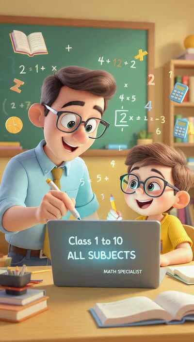 Professional Online Tutor Available (Class 1 to 10 - All Subjects)