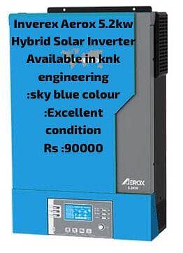 Inverex Aerox 5.2kw Hybrid Solar