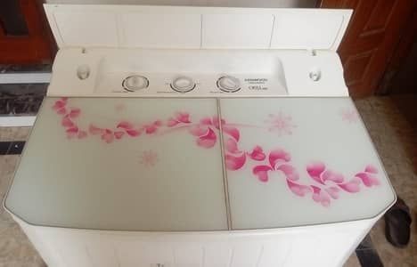 Kenwood KWM 21159 – 11 KG – Twin Tub – Glass Top Washing Machine