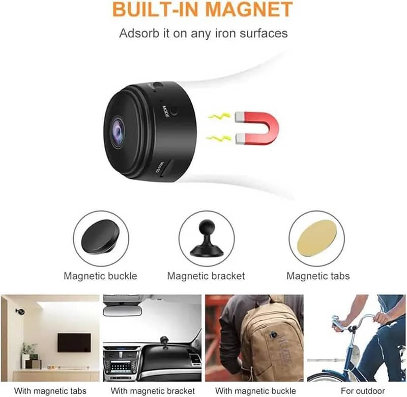Mini Clear Vision Camera Black Long Range 3