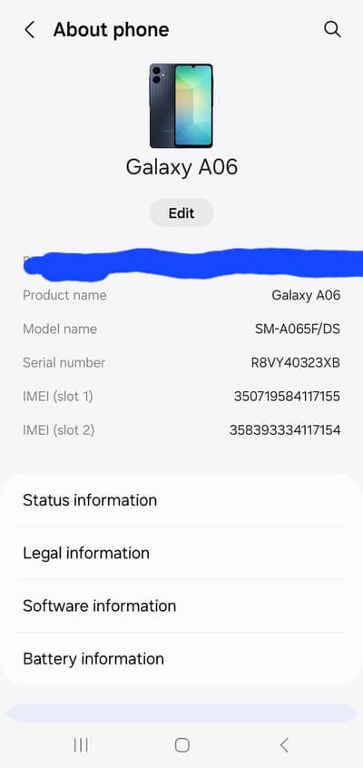 Samsung Mobile A06