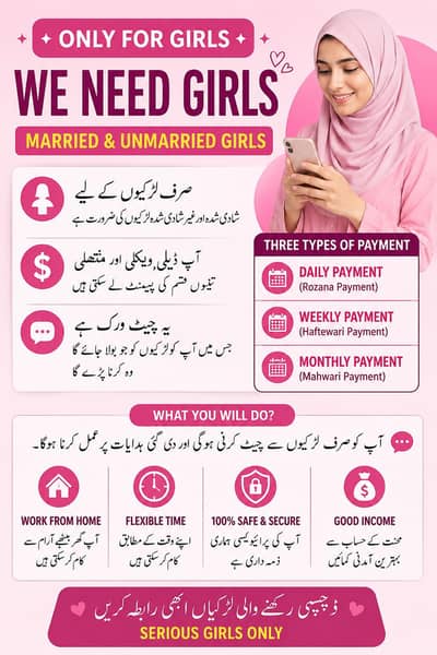 online work without investment only girl chat