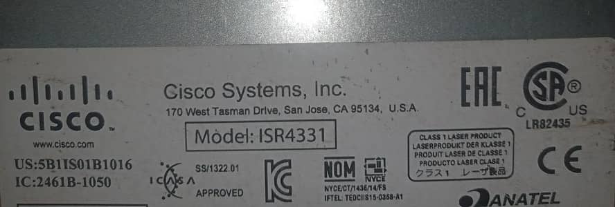 Cisco 4331 Base LIC Router (ISR)-T-SFP