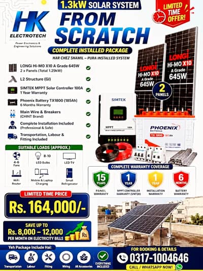 1.3kW SOLAR SYSTEM FROM SCRATCH.