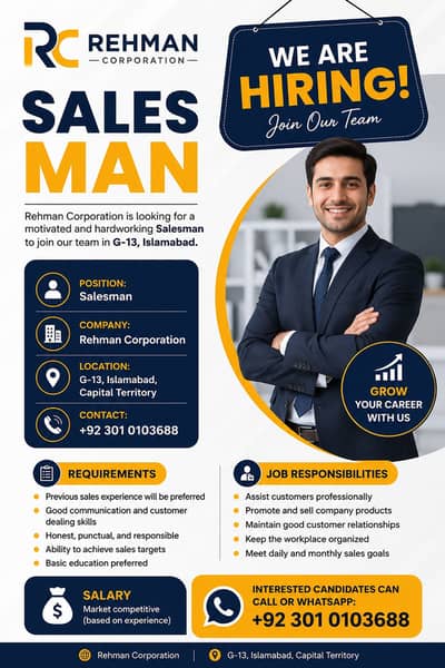 Salesman For Shop