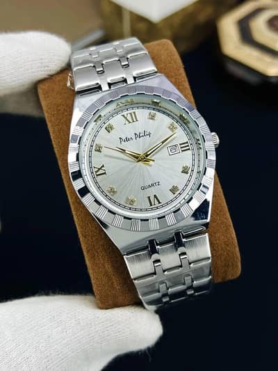 Men's Multicolor Chain Strap Watch 10mm Round