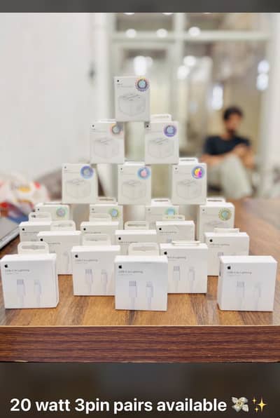 iPhone original charger 20 watt 3pin | Data Cable