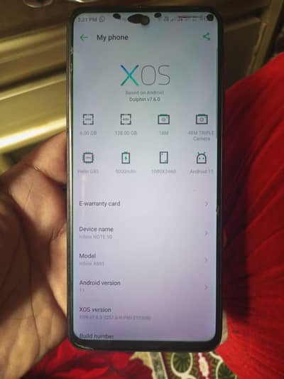 Infinix Note 10 8ram 128gb