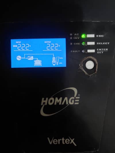 Homage ups inverter Vertex 1214 1000Watt for sale.