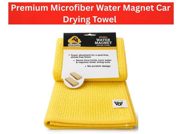 Premium Microfiber Water Magnet Car Drying Towel (55cm × 75cm)