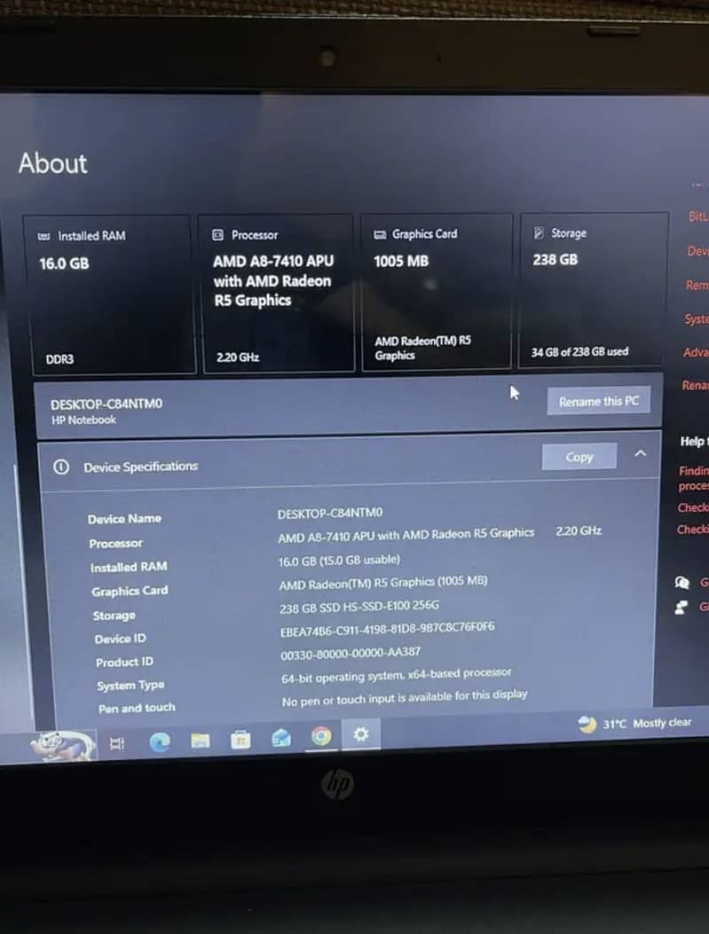 Hp notebook 2