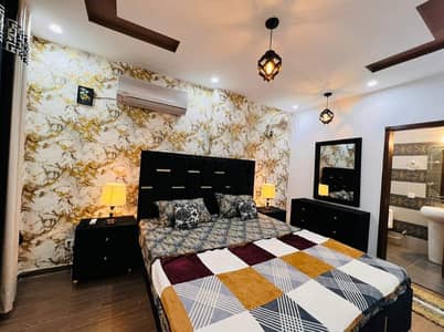 1 Bedroom VIP Full furnish flat per day available in Bahria town Lahore 0300 4561276
