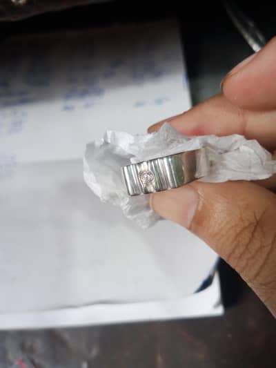 new pure silver ring size 20
