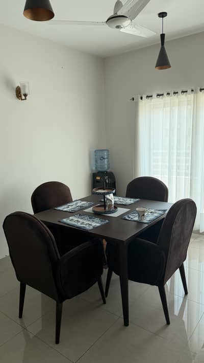 Dining table set, 4 chairs