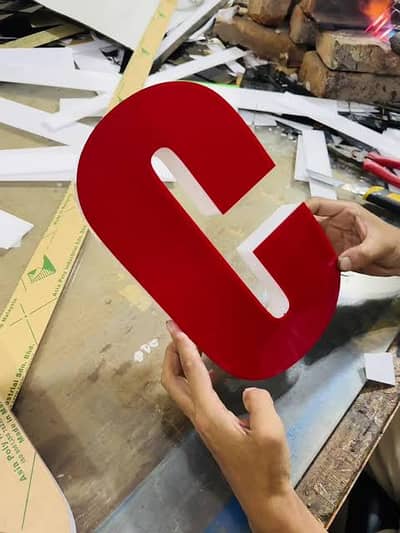 3D sign board