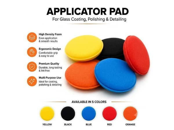 Premium Foam Applicator Pad for Car Waxing, Polishing & Ceramic Glass Coating