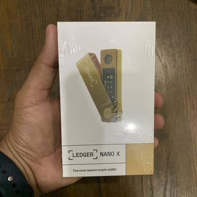 Ledger Nano X in Gold and Purple Color Hardware Cold Wallet