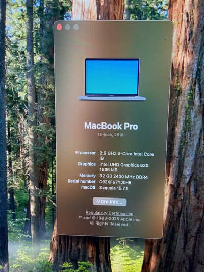 Apple Macbook Pro 15-Inch 2018 | Core i9 6-core | 32GB RAM | 512 SSD