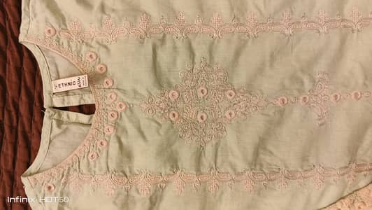 Ethnc brand cotton dress , almost new ,in reasonable price