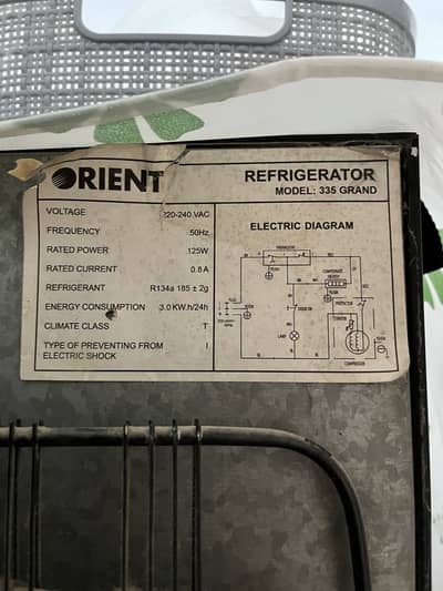 Orient fridge