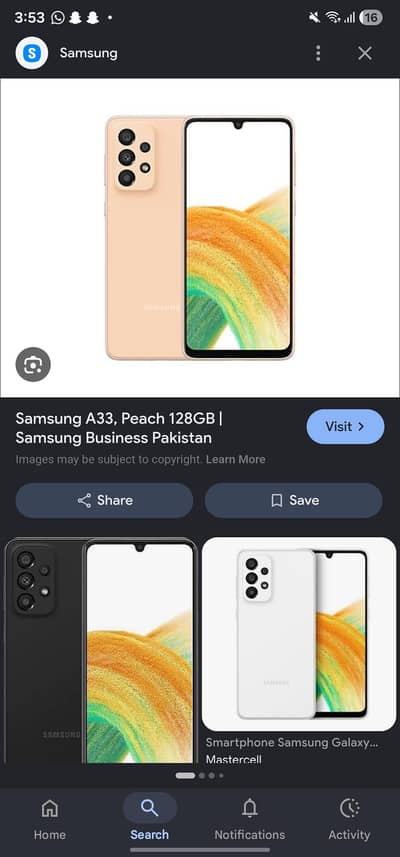 Samsung A33 parts available
