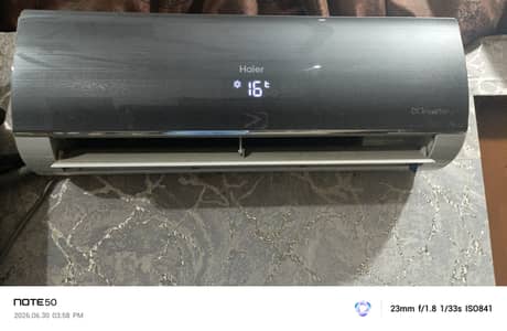 1 Ton Haier DC Inverter AC – Excellent Condition