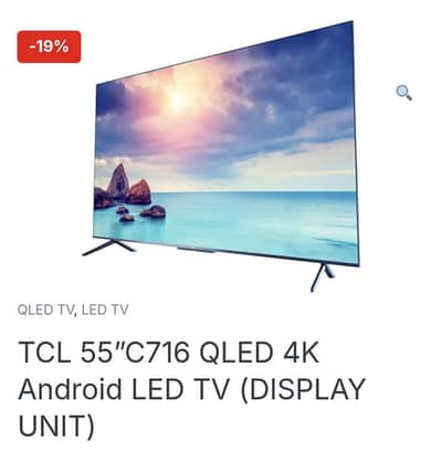 TCL C716 55" Qled Smart TV for Sale