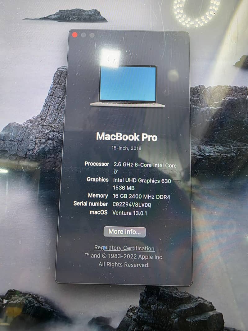 Macbook Pro 2019  15" 7