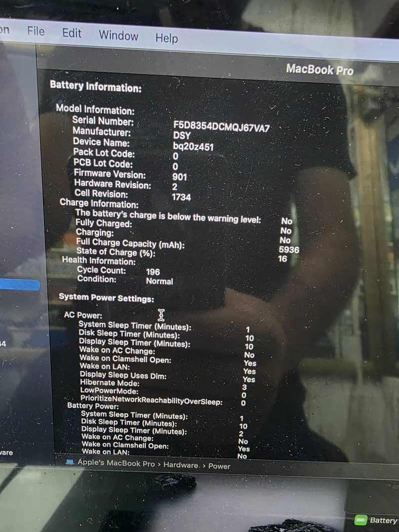 Macbook Pro 2019  15" 8