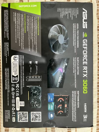 Rtx 3060 12gb gpu with dual fan