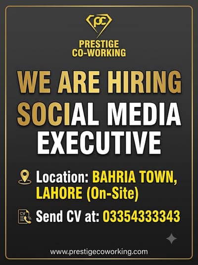 Social Media Executive | Bahria Town Lahore