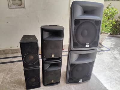 peavey USA 15",Yamaha japan 10",DAS Spain 8" speakers fresh import