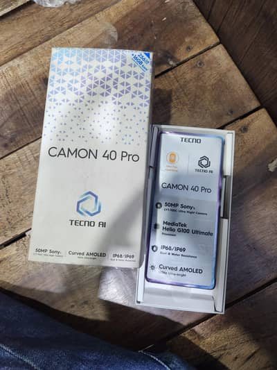 Tecno CAMON 40 Pro unused mobile with box palmpay installment wala h