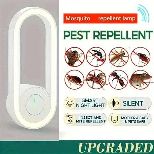 Ultrasonic Mosquito Repellent Nightlight Home Indoor Mosquito Repellent Insect Explosion Mosquito Lamp 110V US Plug