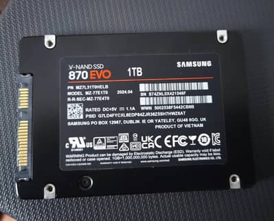 Samsung SSD 1TB (EVO 870) V-NAND SSD