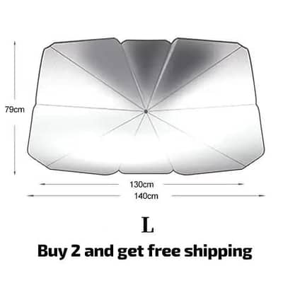 Alfa Car Windshield Sunshade Foldable Umbrella