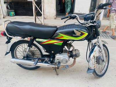 Honda CD 70 black Colour Model 2019