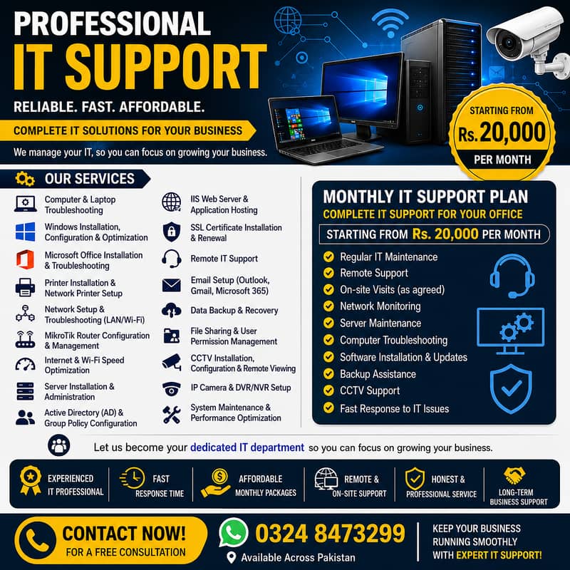 Professional IT Support & Network Services 0