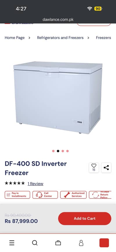 Dawlance Deep Freezer