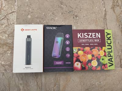 SMOK Nord & GeekVape Wenax K1 – Open Box,  Only For 18+Never Used