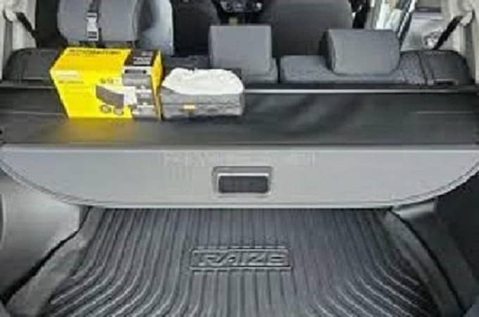 Car Trunk Mat ABS Plastic Toyota Raize