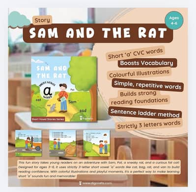 Short Vowel Story: Vowel 'a' Sam and the Rat