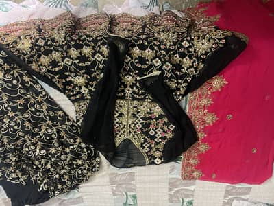 Royal Arts Heavy black Gold embroidery Punjabi suit [Medium]