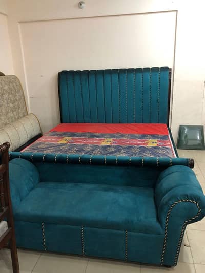 king size bed with two side table discounted prices
