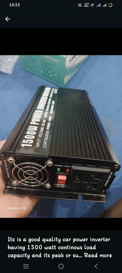 selling my 1.5kw inverter .