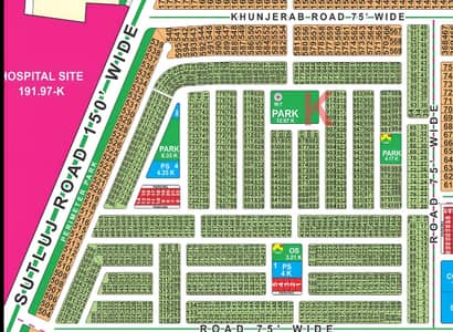 10 Marla Facing park plot for sale in K Block LDA CITY
