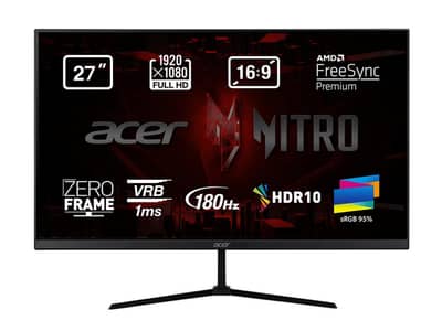 Acer Nitro QG270 S3 27"FHD 180Hz HDR-10 | AMD Freesync |PC,PS5 Monitor