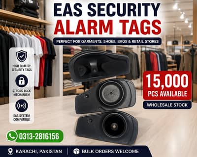 EAS Security Alarm Tags | 15,000 PCS Available | Wholesale Stock | Gar