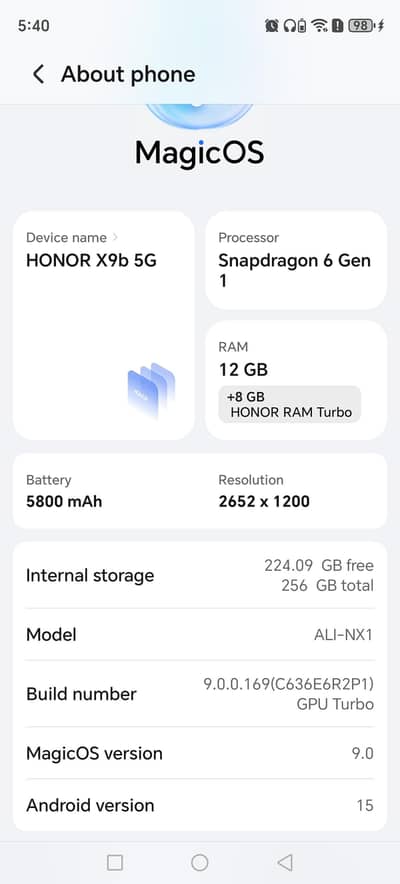 HONOR x9b