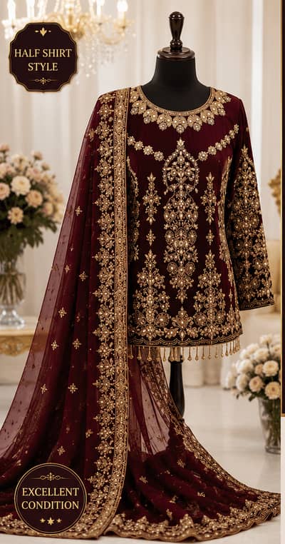 Luxury Bridal Suit with Jewellery – Like New